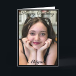 Custom Large Photo Daughter Birthday Card<br><div class="desc">Add your favourite photo and alter text</div>