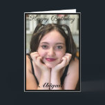 Custom Large Photo Daughter Birthday Card<br><div class="desc">Add your favourite photo and alter text</div>