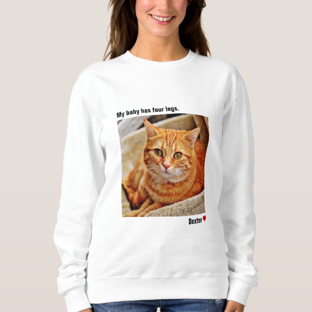 Custom Large Photo Personalised Pet Sweatshirt (Front)