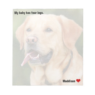 Custom Large Photo Personalized Pet Notepad