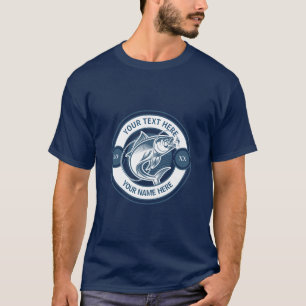 Custom Largemouth Bass Fishing Logo T-Shirt
