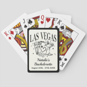Custom Las Vegas Bachelorette Party Personalised Playing Cards