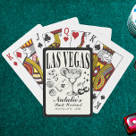 Custom Las Vegas Bachelorette Party Personalised Playing Cards<br><div class="desc">Elevate your Las Vegas bachelorette celebration with our Black and White Custom Las Vegas Bachelorette Party Personalised Poker Cards. Perfectly blending elegance and fun, these cards are designed to capture the essence of your "Vegas Before Vows" and "Lucky in Love Bachelorette Weekend" themes. Whether you're planning a lively Las Vegas...</div>