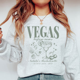 Custom Las Vegas Bachelorette Party Personalised Sweatshirt