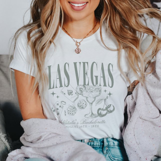 Custom Las Vegas Bachelorette Party Personalised T-Shirt (Creator Uploaded)