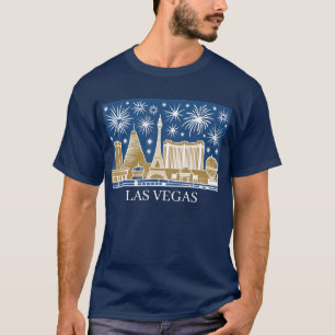Custom Las Vegas Strip Skyline Minimalist Travel T-Shirt