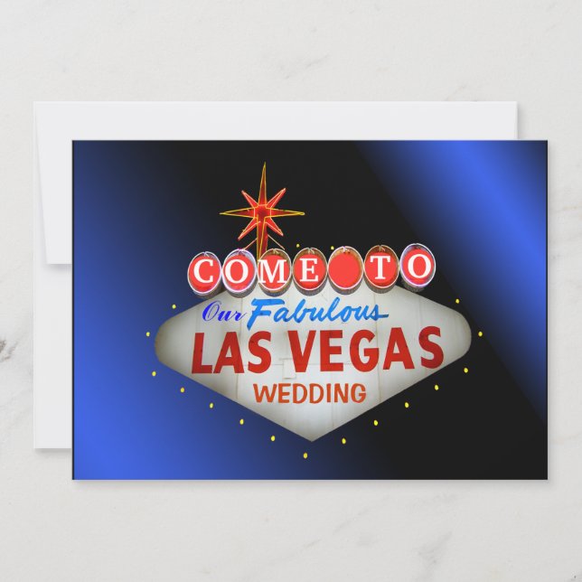 Custom Las Vegas Wedding Invitations (Front)