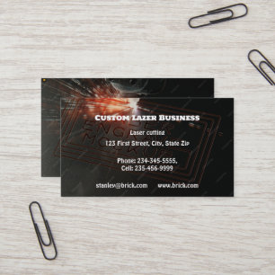 Custom Laser Cutting Engraving Business Card