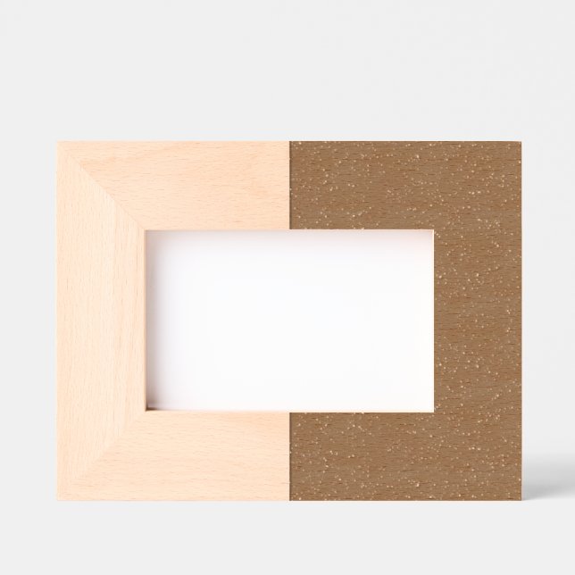 Custom Laser-Etched Frame – Maple&Walnut Contrast (Front)