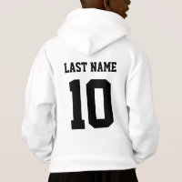 Custom Last Name Number Sports Kids