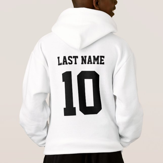 Custom Last Name Number Sports Kids (Back)