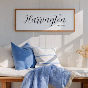 Custom Last Name Print New Home Owners Gift 