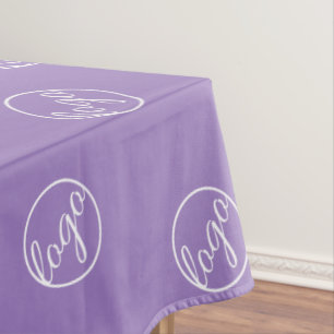 Custom Lavender Trade Show Logo Business Tablecloth