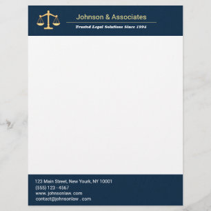 Custom Law Firm  Letterhead