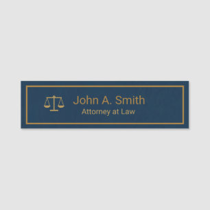Custom Law Firm Name Tag