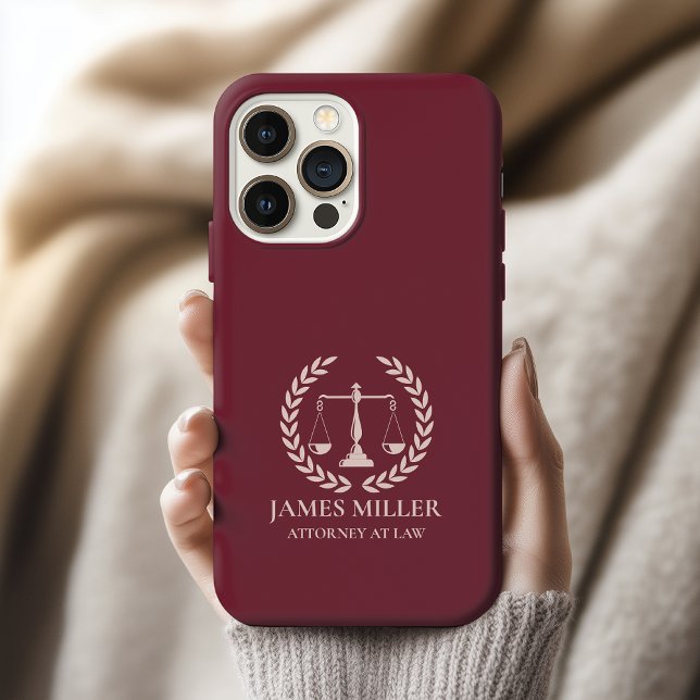 Custom Law School Graduation Case, Lawyer Gift iPhone Case (custom attorney phone case gift, custom graduation gift law student case, gift for new lawyer case)