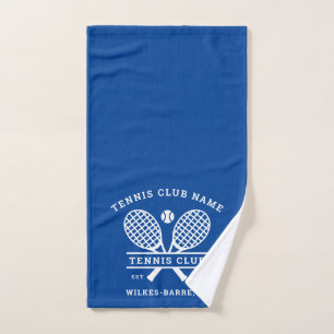 Custom Lawn Tennis Club Name and Sport Icons Hand Towel