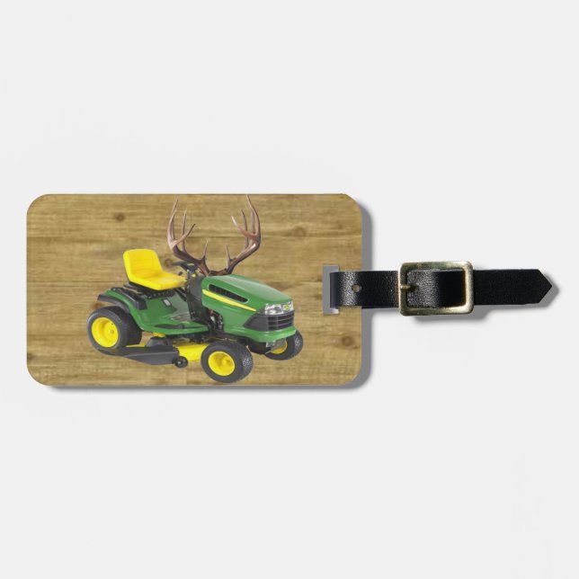 Custom Lawnmower Luggage Tag (Front Horizontal)