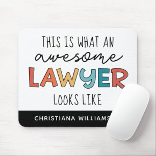 Custom Lawyer   Attorney at Law   Awesome Lawyer Mouse Mat