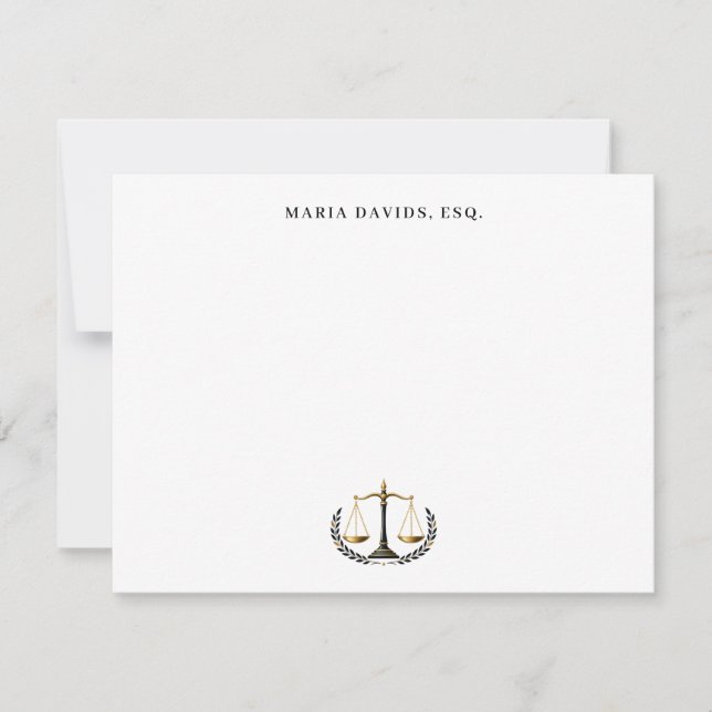Custom Lawyer Note Card (Front)