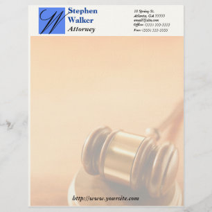 Custom Lawyer Stationary Customised Letterhead
