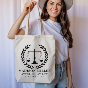 Custom Lawyer Tote Bag, New Lawyer Graduation Gift Bag