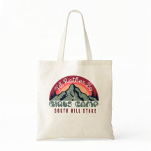 Custom LDS Girls Camp YW Camp Tote Bag