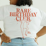 Custom Leap Year Frog Leaper Rare Birthday Club  T-Shirt<br><div class="desc">Dive into the birthday bash like a leapin' frog with our "Rare Birthday Club" tee! Unleash the leap year vibes with a dash of humour and a hilarious frog design. This personalised T-shirt is the ultimate unique gift for him and her, turning those born on the 29th of February into...</div>