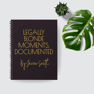 Custom Legally Blonde Journal Gift for Attorneys