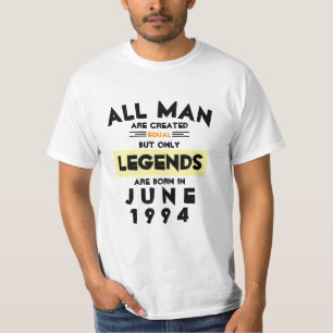 Custom Legends Are Born In Month Year T-Shirt