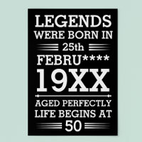 Custom Legends Were Born in Date Month Year Age