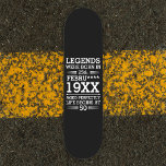 Custom Legends Were Born in Date Month Year Age Skateboard<br><div class="desc">Custom legends were born in date month year age design can be a great design to show your date of birth and your age to everyone. As well as it could be a great gift for any birthday people and it can be awesome gift for your friend and family member...</div>