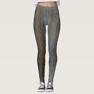 Custom Leggings rustic wood tones