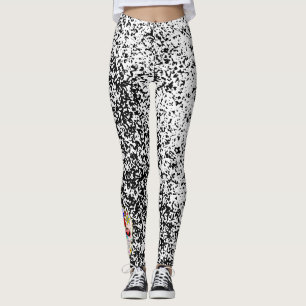 Custom Leggings SPECKLED WITH SUGAR SKULL