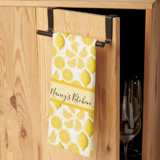 Custom Lemon Citrus Tea Towel