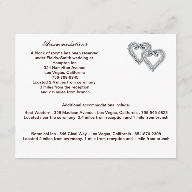Custom  Lemon Hearts Enclosure Card (Front)
