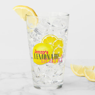 Custom Lemons for Lemonade Tumbler Drinking Glass