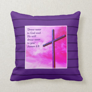 Custom Lenten Cross Cushion