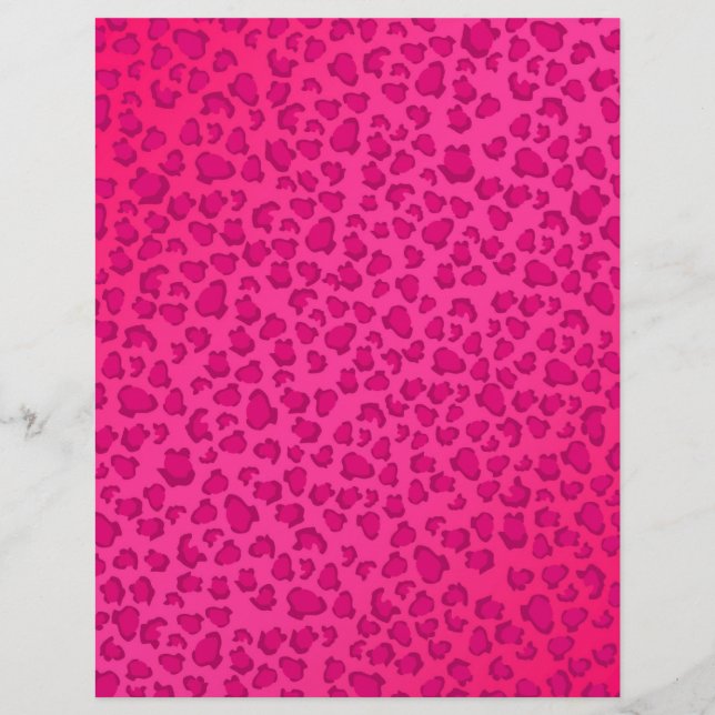 Custom Leopard Print  Paper (Front)