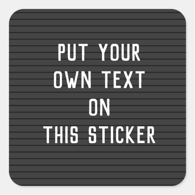 Custom Letterboard Sticker (Front)