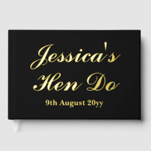 Custom Letters to the Bride Hen Do Trip Weekend Guest Book