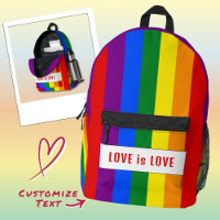 Custom LGBTQIA+ Rainbow Flag Love Stripe for Pride
