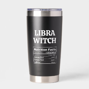 Custom Libra Zodiac Witch Birthday Friend Sister Insulated Tumbler