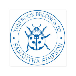 Custom Library Book Stamp - Ex Libris - Bookplate