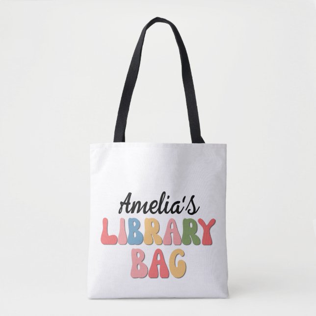 Custom Library Tote Bag (Front)