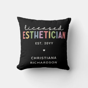 Custom Licensed Aesthetician Cosmetologist Cushion