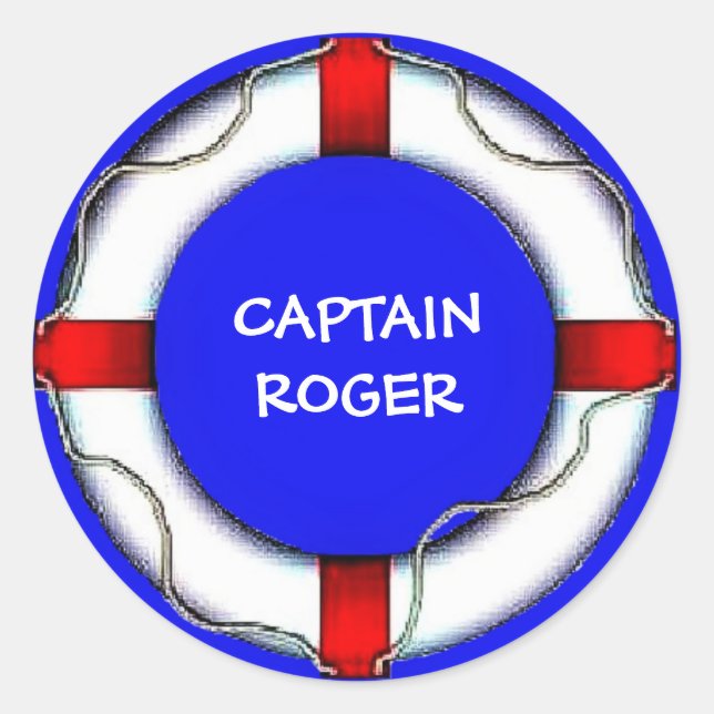 Custom Life Preserver Classic Round Sticker (Front)