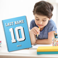 Custom Light Blue Last Name Sports Jersey Number