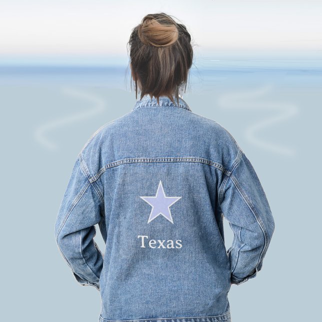 Custom Light Blue Star Denim Jacket (Creator Uploaded)