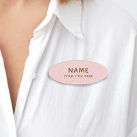 Custom Light Blush Pink Girly Simple Modern Title